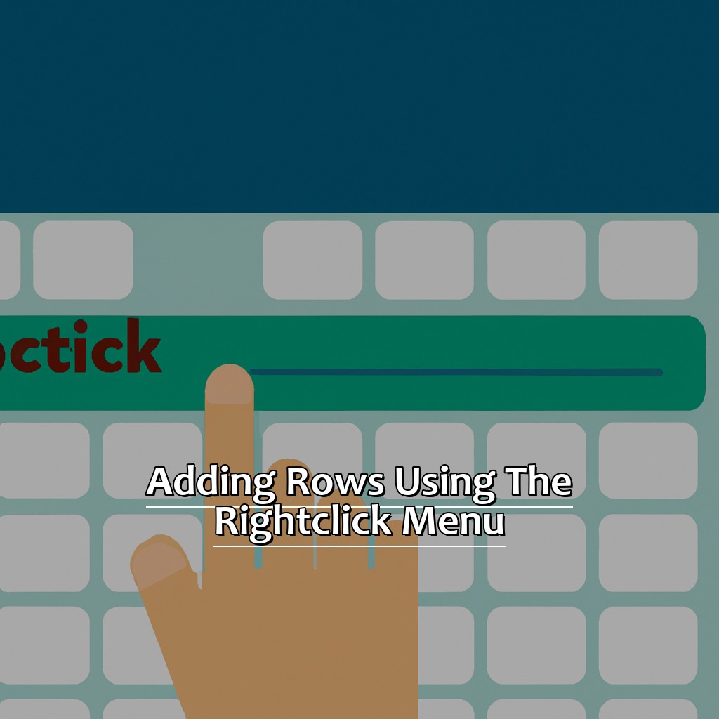 Adding Rows Using the Right-Click Menu-15 Must-Know Excel Shortcuts for Inserting Columns, 