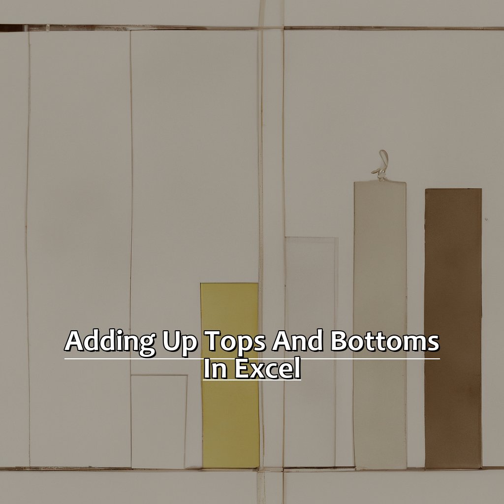 Adding Up Tops And Bottoms In Excel