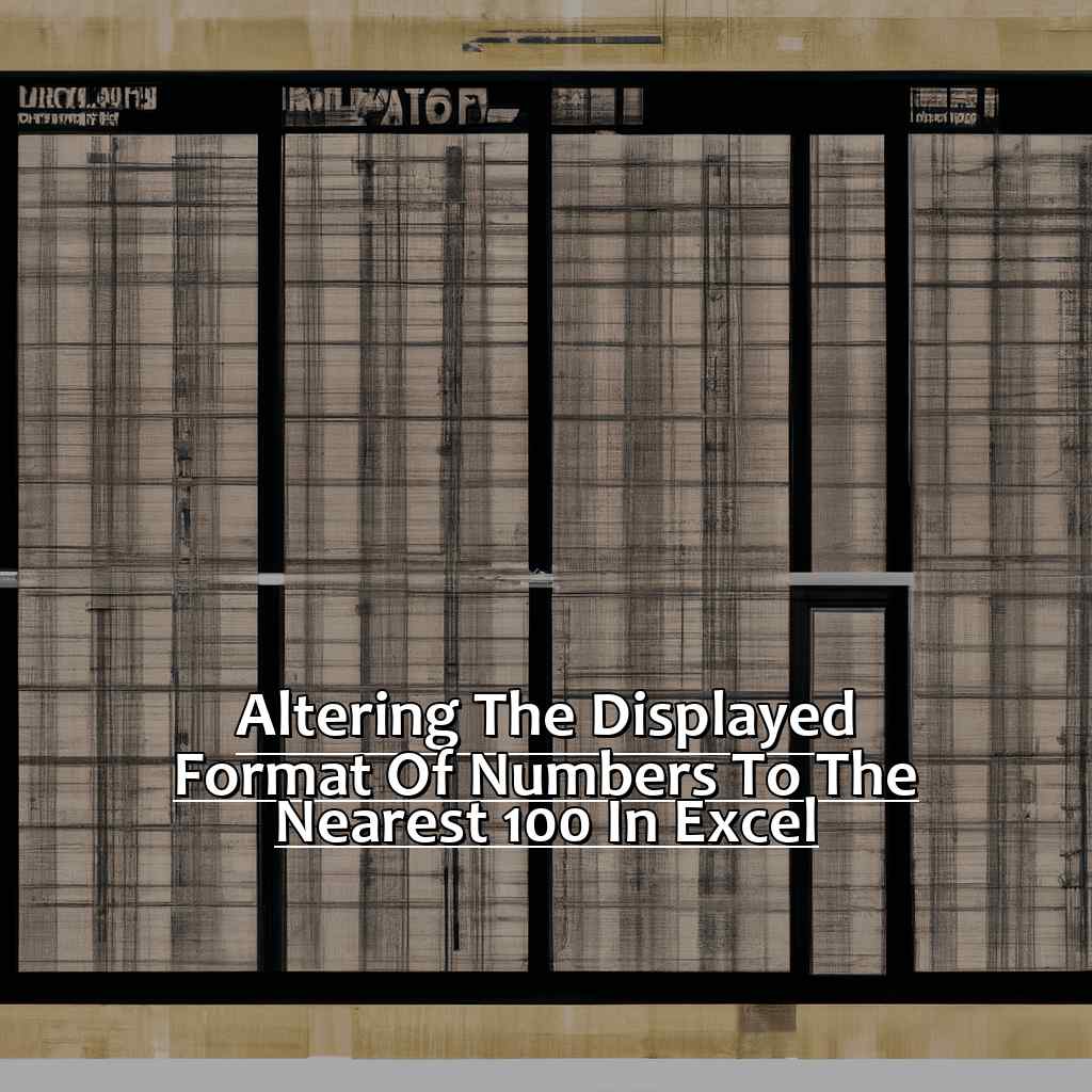 Altering The Displayed Format Of Numbers To The Nearest 100 In Excel 