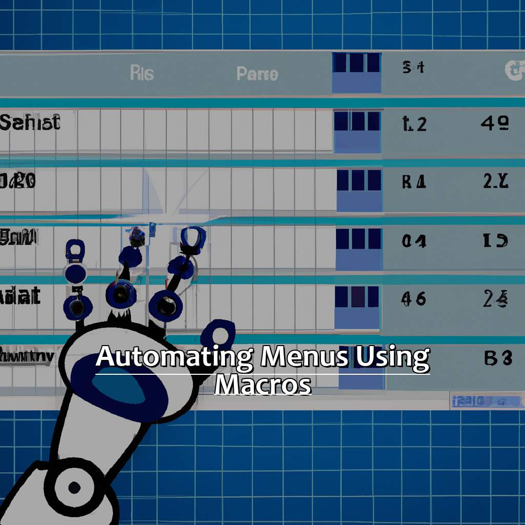 Automating Menus Using Macros-Animated Menus in Excel, 