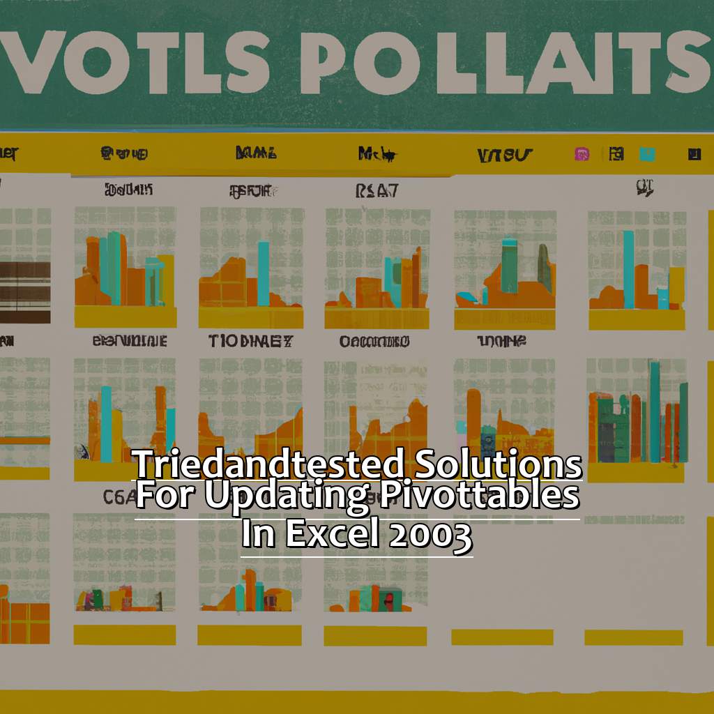 Tried-and-Tested Solutions for Updating PivotTables in Excel 2003-Cant Update Excel 2007 PivotTables in Excel 2003, 