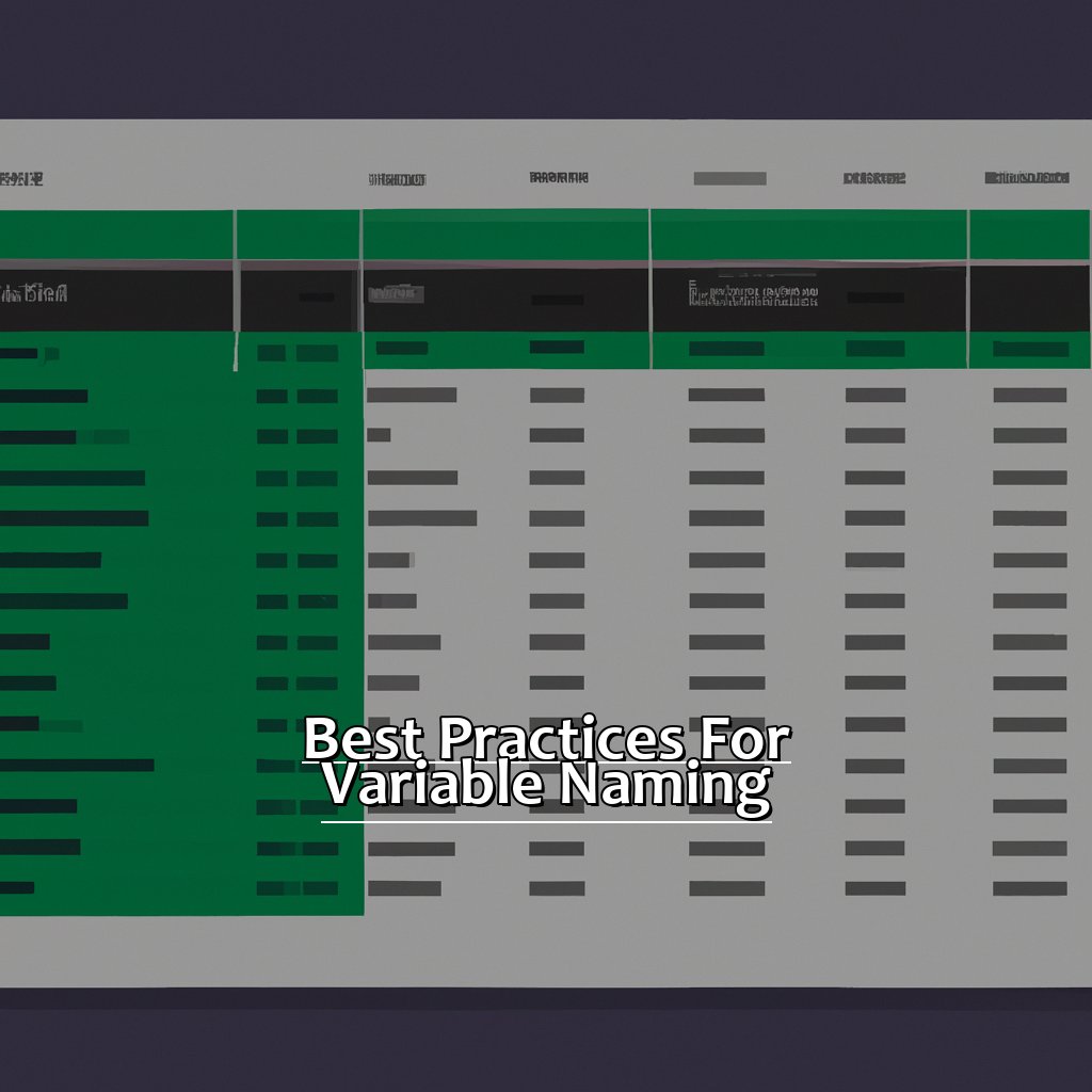 Best Practices for Variable Naming-Declaring Variables in Excel, 