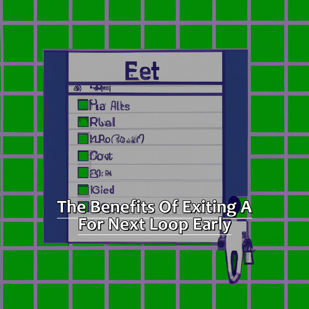 The Benefits of Exiting a For Next Loop Early-Exiting a For Next Loop Early in Excel, 