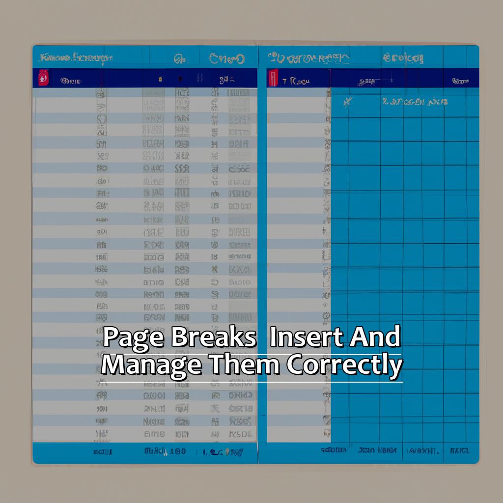 Page Breaks – Insert and Manage them Correctly-Fitting Your Printout on a Page in Excel, 