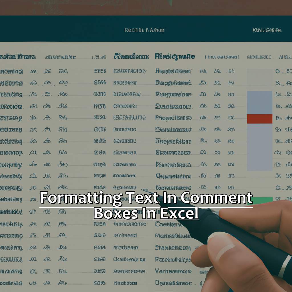 Formatting Text In Comment Boxes In Excel