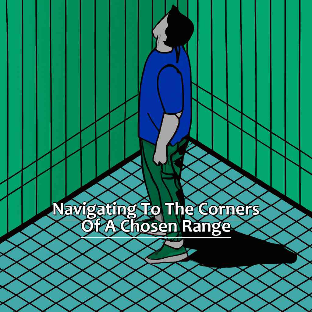 Navigating to the Corners of a Chosen Range-Going to the Corners of a Selected Range in Excel, 