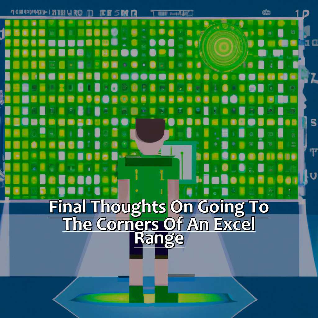 Final Thoughts on Going to the Corners of an Excel Range-Going to the Corners of a Selected Range in Excel, 