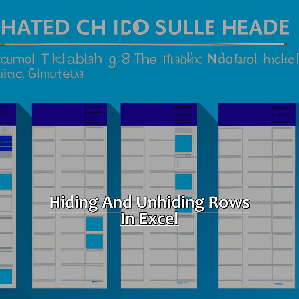 Hiding And Unhiding Rows In Excel