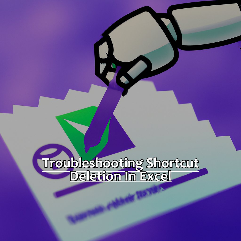 Troubleshooting Shortcut Deletion in Excel-How to Delete a Shortcut in Excel, 