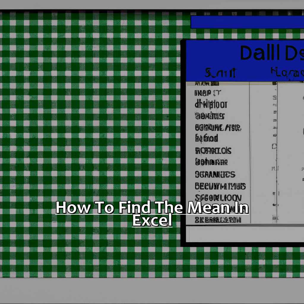 How To Find The Mean In Excel ManyCoders