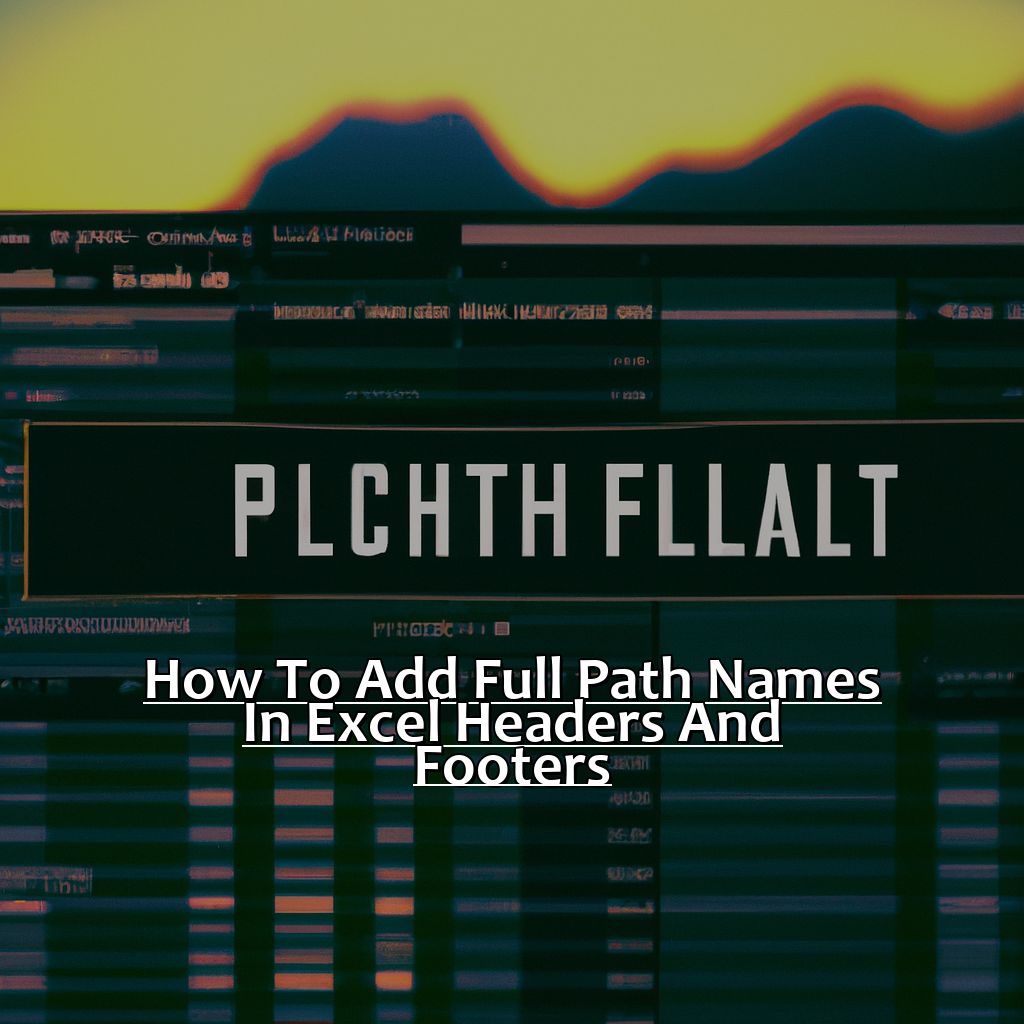 How to Add Full Path Names in Excel Headers and Footers-How to Insert Full Path Names in Headers or Footers in Excel, 