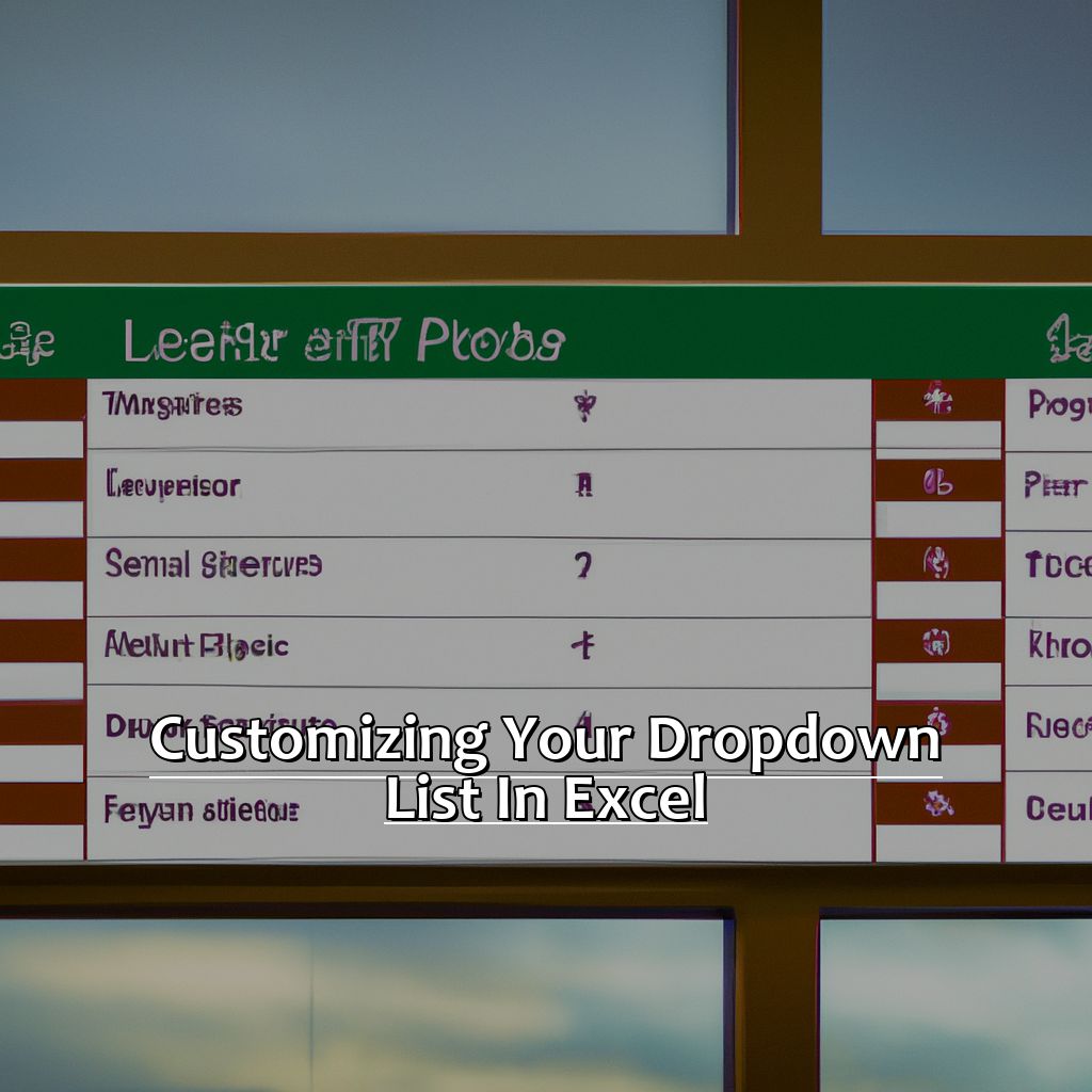 Customizing Your Drop-Down List in Excel-How to Insert a Drop down List in Excel, 