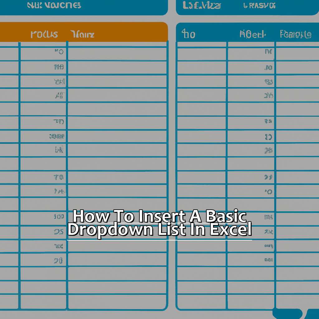 How to Insert a Basic Drop-Down List in Excel-How to Insert a Drop down List in Excel, 