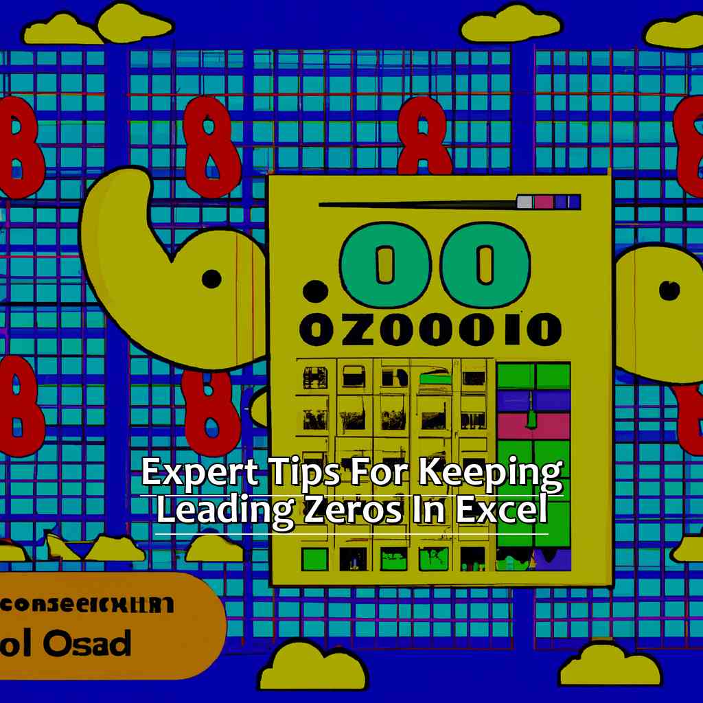 Expert Tips for Keeping Leading Zeros in Excel-How to Keep Leading Zeros in Excel, 