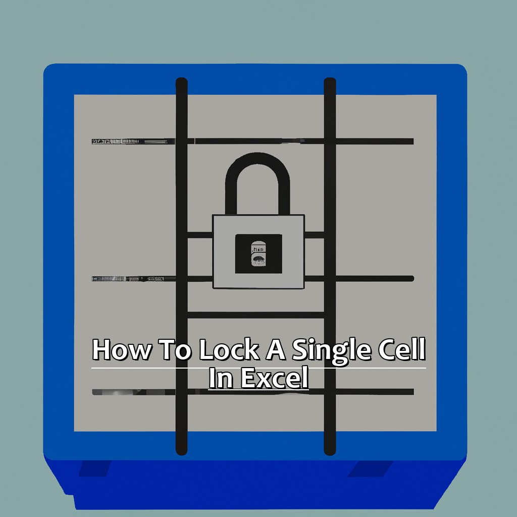 How to Lock a Single Cell in Excel-How to Lock a Cell in Excel, 
