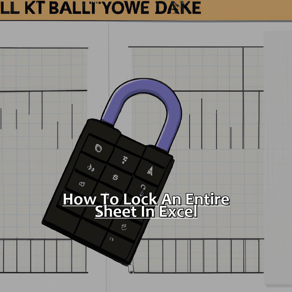 How to Lock an Entire Sheet in Excel-How to Lock a Cell in Excel, 