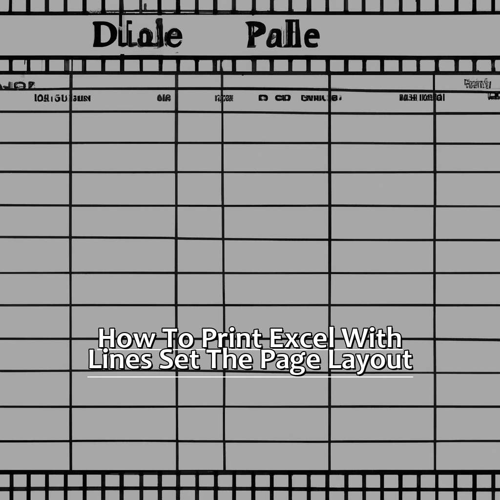 How to Print Excel with Lines: Set the Page Layout-How to Print Excel with Lines, 