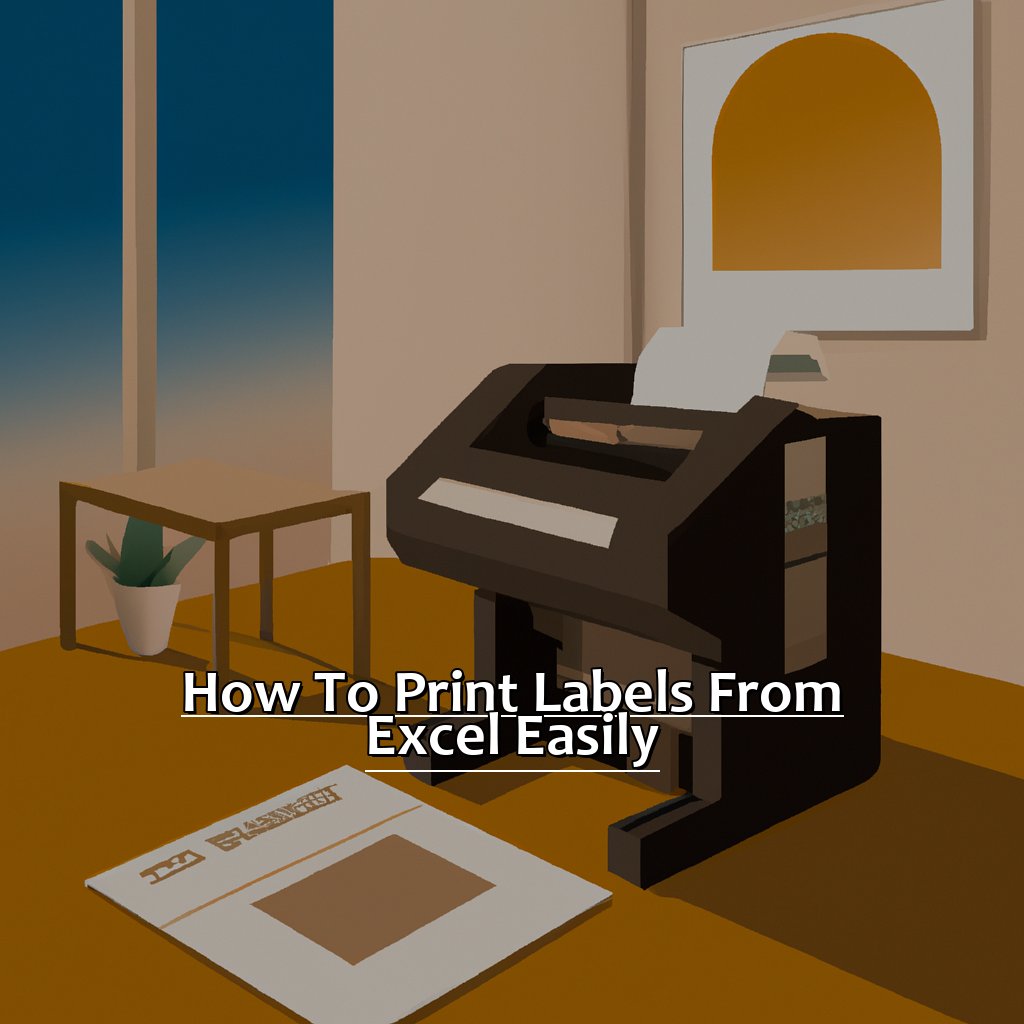 How Do You Print Labels From An Excel File