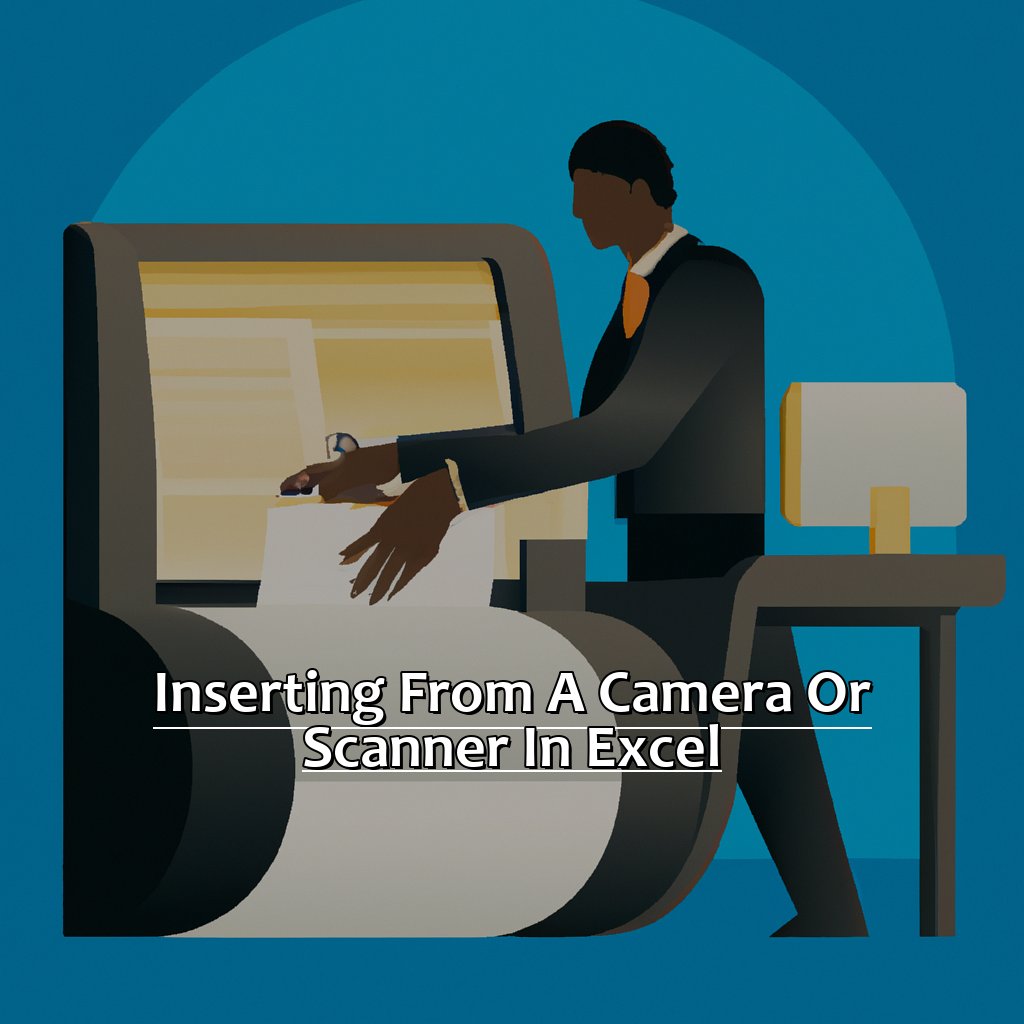 Inserting From A Camera Or Scanner In Excel