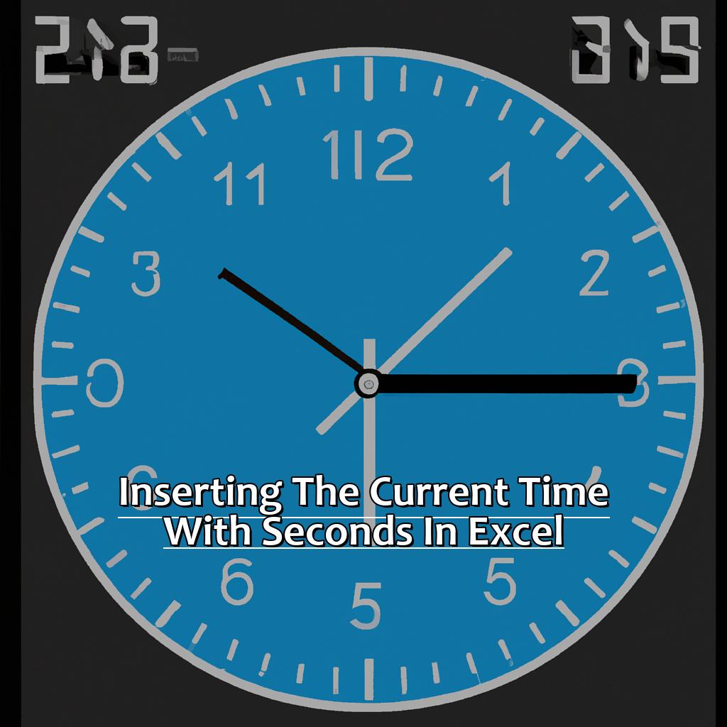 Inserting The Current Time With Seconds In Excel ManyCoders