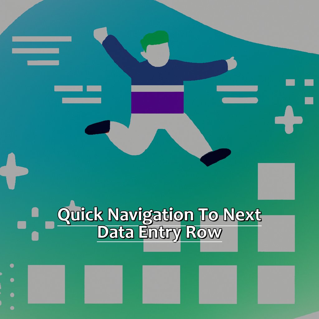 Quick Navigation to Next Data Entry Row-Jumping to the Start of the Next Data Entry Row in Excel, 