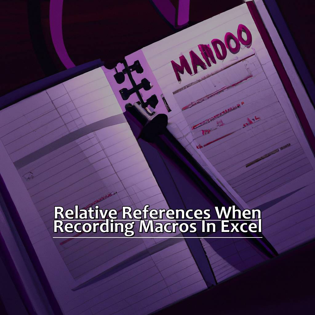 Relative References When Recording Macros In Excel