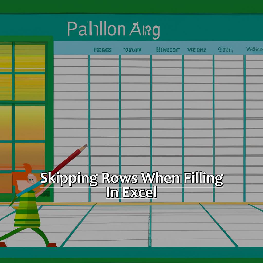 Skipping Rows When Filling In Excel