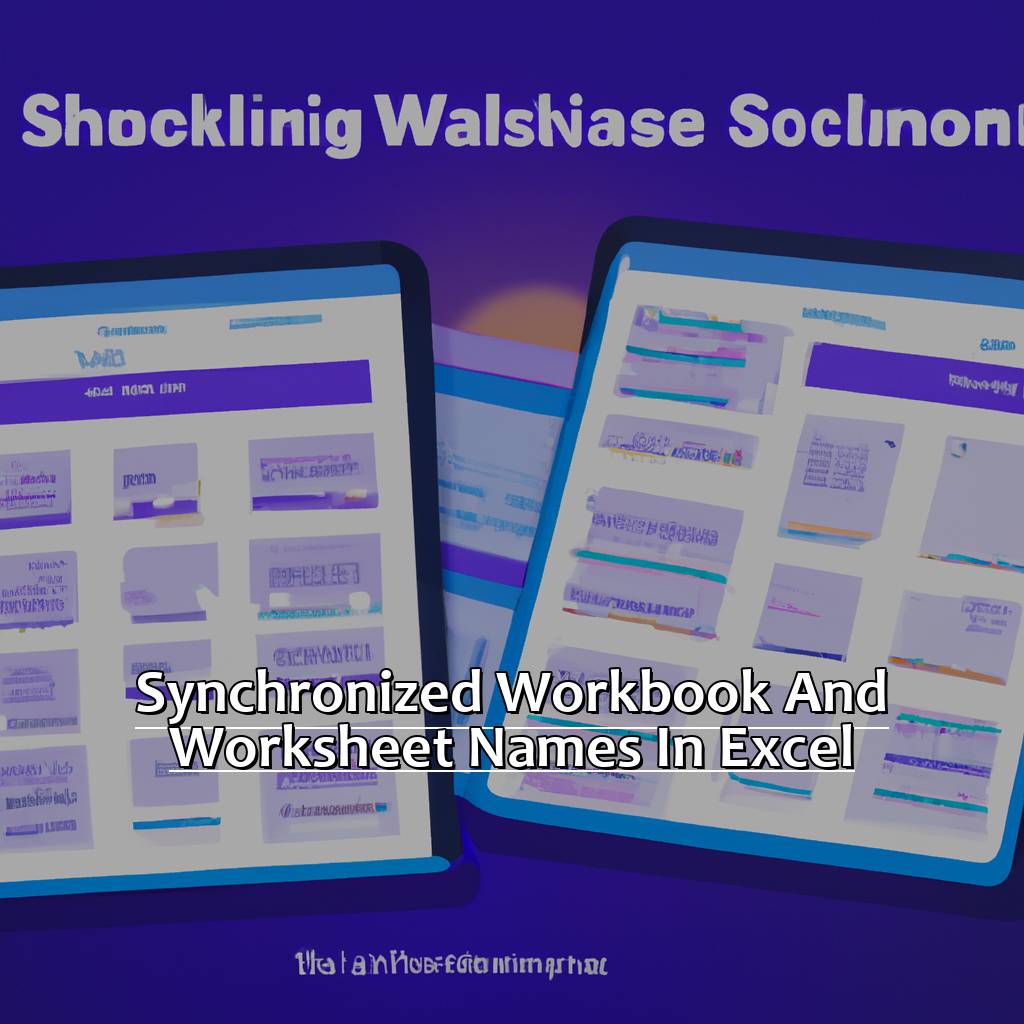 Synchronized Workbook And Worksheet Names In Excel